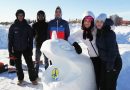 Snöskulptur under Vinterglöd